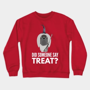 Lhasa Apso Halloween Trick or Treat Crewneck Sweatshirt